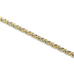 Close-up of the two-tone XOXO Necklace links