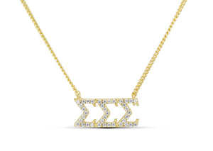 ΣΣΣ Sigma Sigma Sigma Necklace