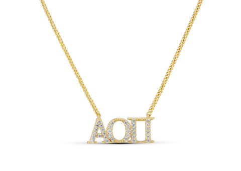 ΑΟΠ Alpha Omicron Pi Necklace