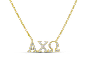 ΑΧΩ Alpha Chi Omega Necklace