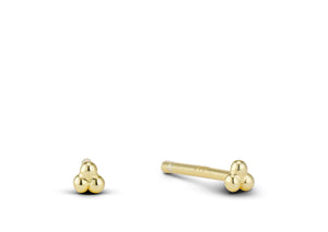 TINY TRIO STUD EARRING