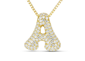ICED JUMBO LETTER NECKLACE