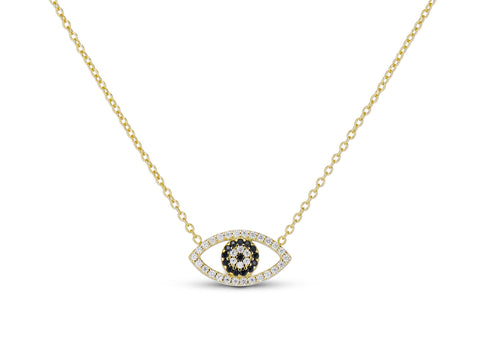 2SIDED EVIL EYE NECKLACE