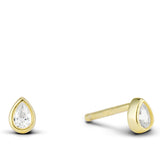 Cz Raindrop Stud Earring