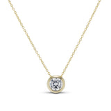 Cz Bezel Necklace