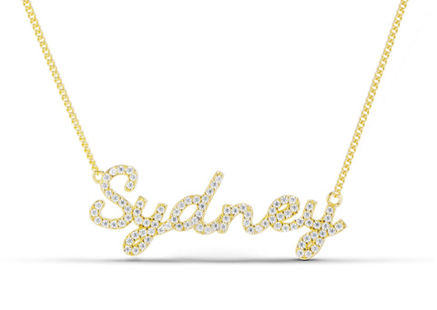 ICED CLASSY SCRIPT NAMEPLATE