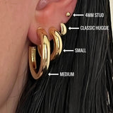 Classic Huggie Hoop Earring