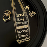 School Script Nameplate