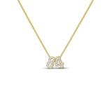 Baby Cz Double Digit Number Necklace