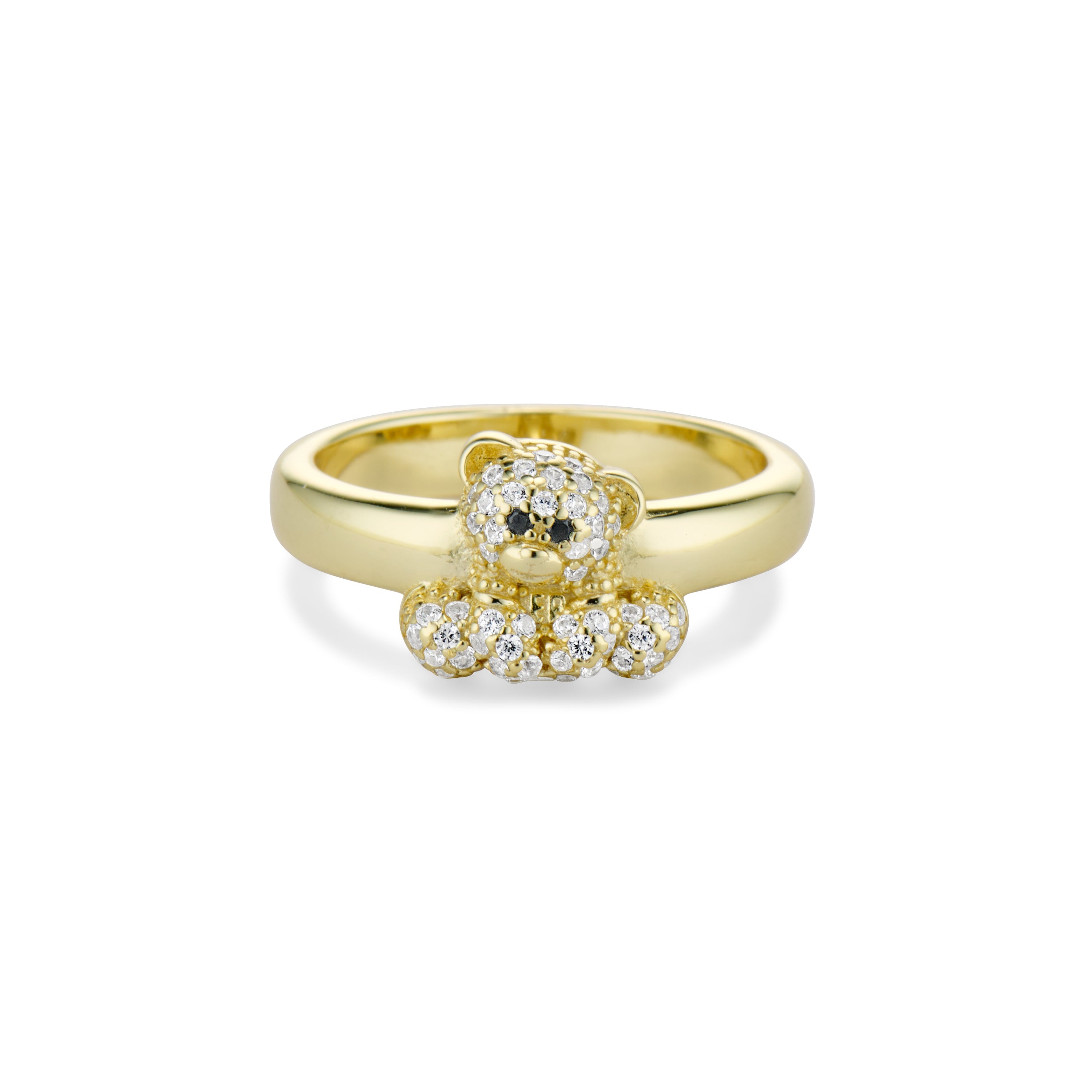 Teddy Bear Ring 14K Gold Jewelry