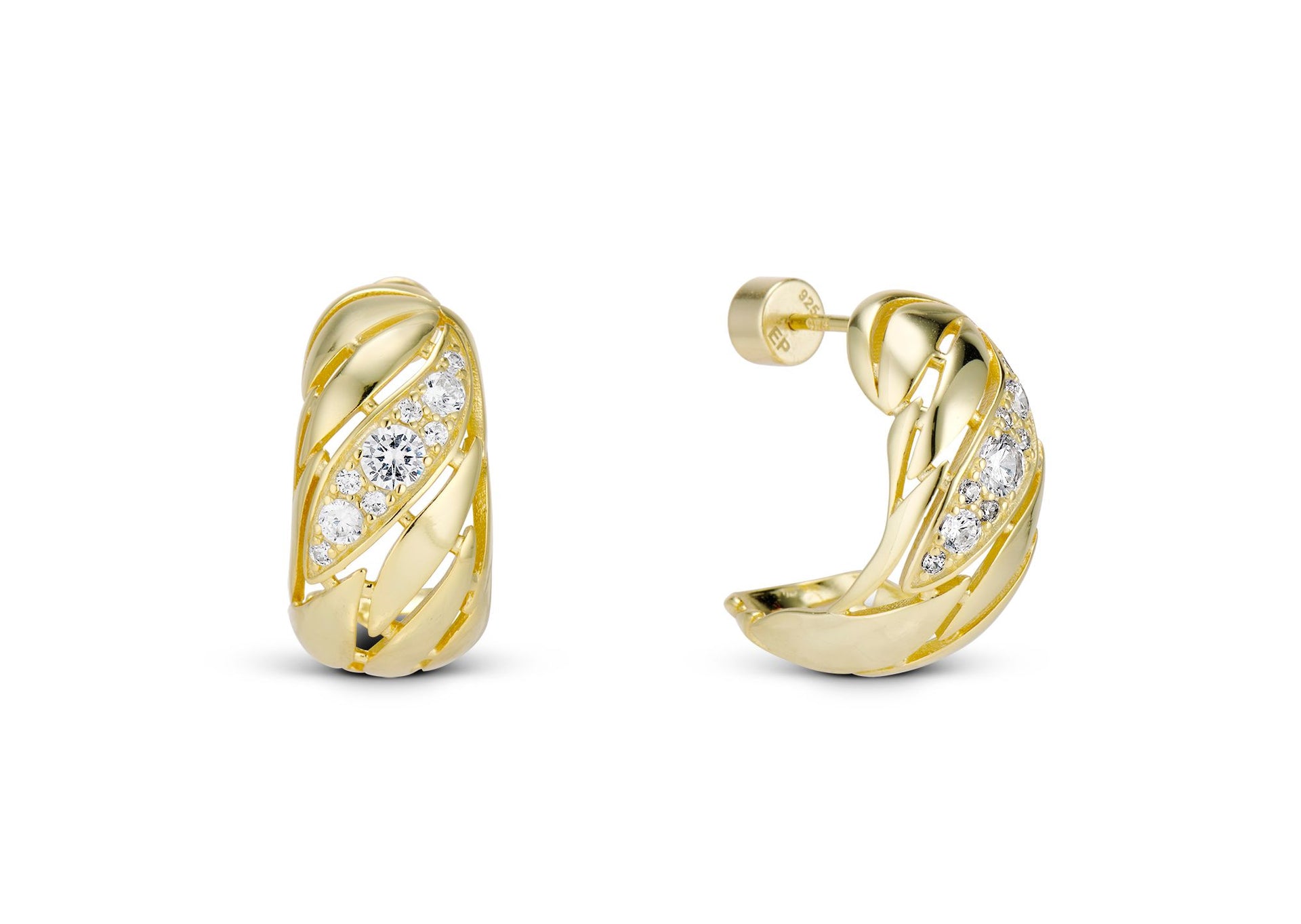 Leaf Hoop Earring