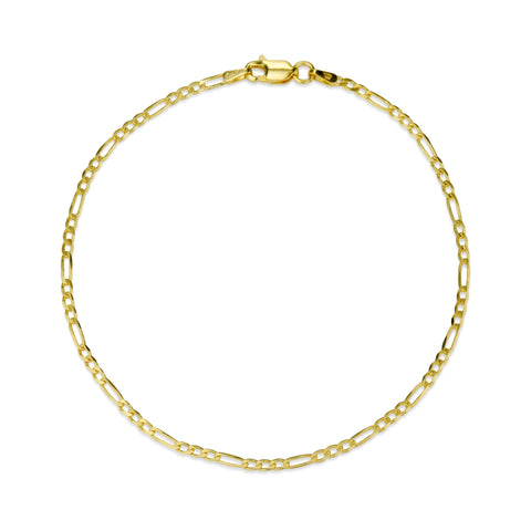 TWO TONE FIGARO ANKLET