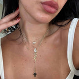 Mother Mary Rosary Necklace