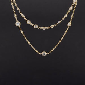 ICED DOUBLE BUBBLE NECKLACE