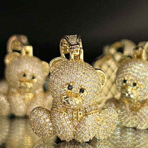 Iced out bear pendant deals